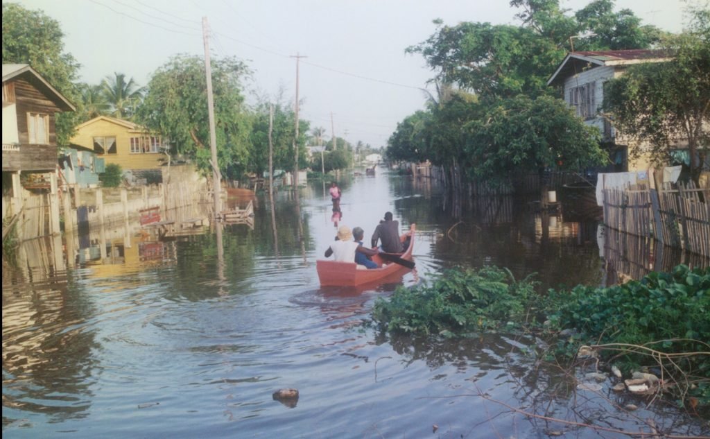 Picture of the "Great Flood" in French Guiana.