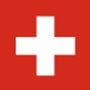 The image shows the flag of Switzerland. World Insurance Companies Logos - Switzerland, Europe.