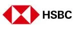 Logo Images: HSBC. The HSBC logo is composed of black sans serif lettering, and has a geometric emblem to its left. The emblem is a red and white hexagonal containing two white triangles and four red triangles – World Insurance Companies Logos