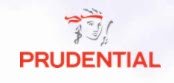 Logo Images: PRUDENTIAL. The logo is made up of the company name in red, with a person image on top – World Insurance Companies Logos.