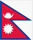 The image shows the flag of Nepal. Nepal Insurance - World Insurance Companies Logos.