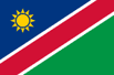 The image shows the flag of Namibia. World Insurance Companies Logos – Insurance in Namibia.