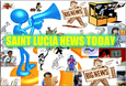 The image shows the logo of the site Saint Lucia press.