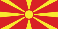 The image shows the Flag of Macedonia. World Insurance Companies Logos – Macedonia Insurance.