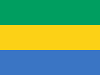 Flag of Gabon featured In the: African Insurance Company, Post